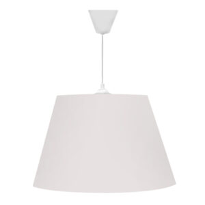 Φωτιστικό οροφής Elanor Megapap υφασμάτινο μονόφωτο χρώμα λευκό 37x21x70εκ.