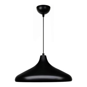 Φωτιστικό οροφής Lela Megapap E27 μεταλλικό μονόφωτο χρώμα μαύρο Ø31x100εκ.