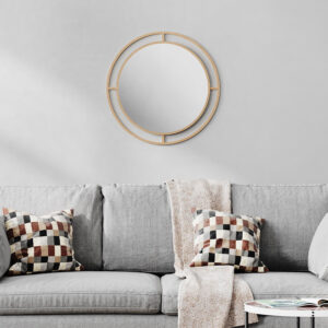 Καθρέπτης τοίχου Bubble Megapap αλουμινίου χρώμα χρυσό 57x2x57εκ.