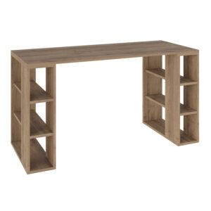 Γραφείο εργασίας Colmar Megapap χρώμα ανοιχτό καρυδί 140x60x75εκ