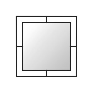Καθρέπτης τοίχου Corner Megapap αλουμινίου χρώμα μαύρο 58,6x2x58,6εκ.