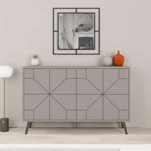 Μπουφές Dune Megapap χρώμα ανοιχτή μόκα 123x35x77,4εκ.