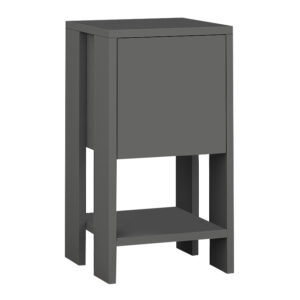 Κομοδίνο Ema Megapap χρώμα ανθρακί 30x30x55εκ.