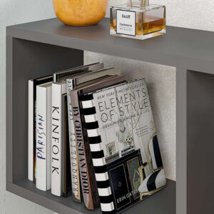 Τραπεζάκι βοηθητικό Homemania Megapap χρώμα ανθρακί 60x20x60εκ.