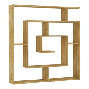 Βιβλιοθήκη Labirent Megapap χρώμα sapphire oak 125x22x129εκ.