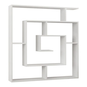 Βιβλιοθήκη Labirent Megapap χρώμα λευκό 125x22x129εκ.