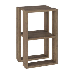 Κομοδίνο - Τραπεζάκι βοηθητικό Lonie Megapap χρώμα ανοιχτό καρυδί 34x30x55εκ.