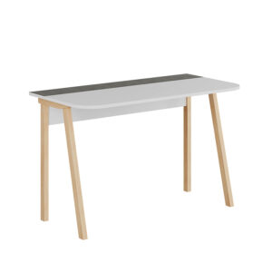 Γραφείο εργασίας Luton Megapap χρώμα γκρι ρετρό/λευκό 120x60x75εκ.