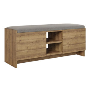 Παπουτσοθήκη Zulla Megapap χρώμα ανοιχτό καρυδί 110x37x43εκ.