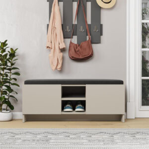 Παπουτσοθήκη Zulla Megapap χρώμα sandstone 110x37x43εκ.