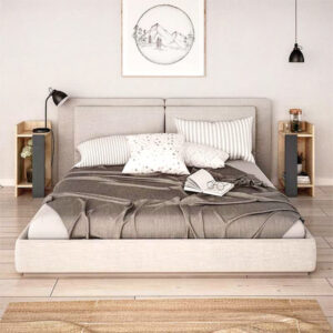 Κομοδίνο Elos Megapap σετ 2 τεμαχίων χρώμα sapphire oak - ανθρακί 25x27x60εκ.