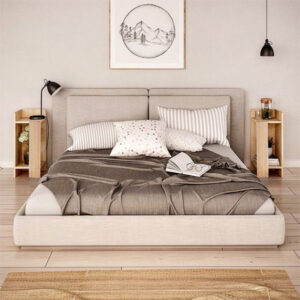 Κομοδίνο Elos Megapap σετ 2 τεμαχίων χρώμα sapphire oak 25x27x60εκ.