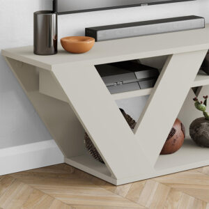 Έπιπλο τηλεόρασης Pipralla Megapap χρώμα sandstone 110x30x40εκ.