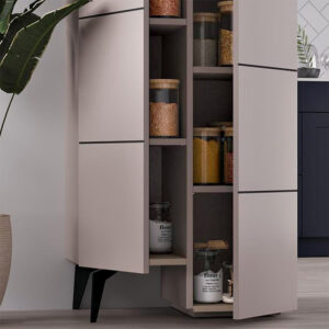 Ντουλάπι κουζίνας/μπάνιου - Παπουτσοθήκη Stair Megapap χρώμα ανοιχτή μόκα 62,2x37,4x156εκ.