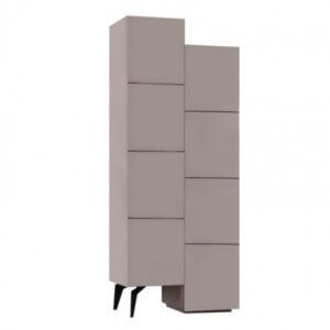 Ντουλάπι κουζίνας/μπάνιου - Παπουτσοθήκη Stair Megapap χρώμα ανοιχτή μόκα 62,2x37,4x156εκ.