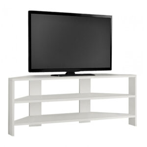 Έπιπλο τηλεόρασης γωνιακό Thales Megapap χρώμα λευκό 110x36x45εκ.