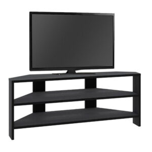 Έπιπλο τηλεόρασης γωνιακό Thales Megapap χρώμα black wood 110x36x45εκ.