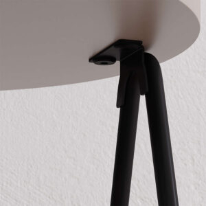 Τραπεζάκι βοηθητικό Essel Megapap χρώμα ανοιχτή μόκα 35x35x42εκ.