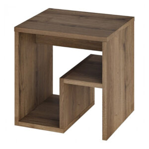 Τραπεζάκι βοηθητικό - Κομοδίνο Bon Megapap χρώμα ανοιχτό καρυδί 40x35x40εκ.