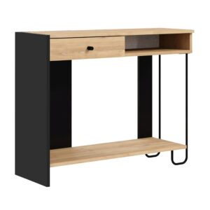 Κονσόλα Sirius Megapap χρώμα sapphire oak - silky black 100x35x79εκ.