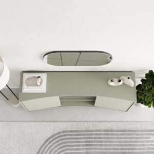 Μπουφές Frem Megapap χρώμα ash green 150x40x81εκ.