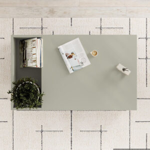 Τραπεζάκι σαλονιού Vena Megapap χρώμα ash green 100x60x42εκ.