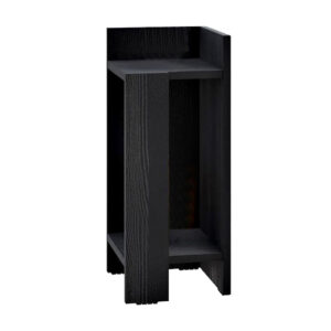Κομοδίνο Elos Megapap δεξί χρώμα black wood 25x27x60εκ.