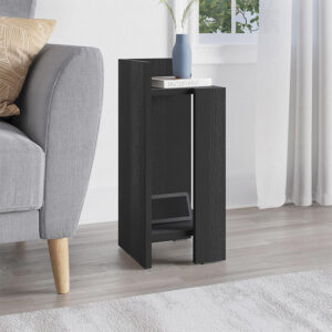 Κομοδίνο Elos Megapap αριστερό χρώμα black wood 25x27x60εκ.