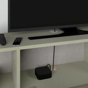 Έπιπλο τηλεόρασης επιτοίχιο Francy Megapap χρώμα ash green 180x30x30εκ.