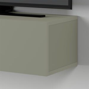 Έπιπλο τηλεόρασης επιτοίχιο Francy Megapap χρώμα ash green 180x30x30εκ.