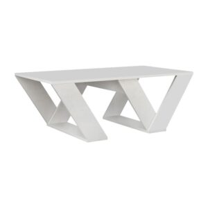 Τραπεζάκι σαλονιού Pipra Megapap χρώμα λευκό 110x60x40εκ.