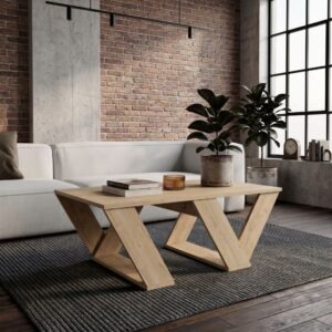 Τραπεζάκι σαλονιού Pipra Megapap χρώμα sapphire oak 110x60x40εκ.