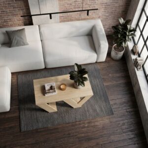 Τραπεζάκι σαλονιού Pipra Megapap χρώμα sapphire oak 110x60x40εκ.