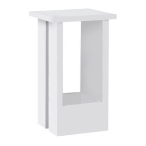 Τραπεζάκι βοηθητικό Tasos Megapap χρώμα λευκό 30x30x50,3εκ.