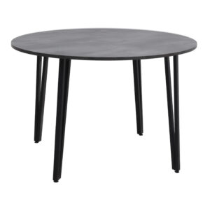 Τραπέζι Zeno Megapap χρώμα σκούρο γκρι σκυροδέματος Ø110x73,5εκ.
