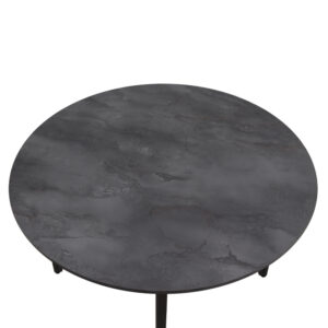 Τραπέζι Zeno Megapap χρώμα σκούρο γκρι σκυροδέματος Ø110x73,5εκ.