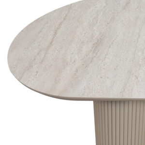 Τραπέζι Hazar Megapap Mdf χρώμα travertine - sandstone 180x90x77εκ.