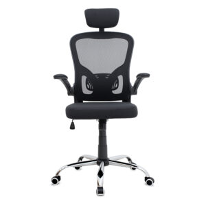 Καρέκλα γραφείου διευθυντική Falcon Megapap με ύφασμα Mesh χρώμα μαύρο 68x65x119/129εκ.