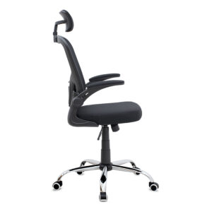 Καρέκλα γραφείου διευθυντική Falcon Megapap με ύφασμα Mesh χρώμα μαύρο 68x65x119/129εκ.