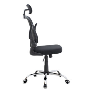 Καρέκλα γραφείου διευθυντική Falcon Megapap με ύφασμα Mesh χρώμα μαύρο 68x65x119/129εκ.