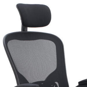 Καρέκλα γραφείου διευθυντική Falcon Megapap με ύφασμα Mesh χρώμα μαύρο 68x65x119/129εκ.