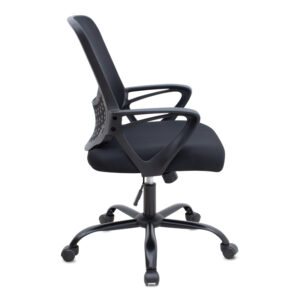 Καρέκλα γραφείου Freda Megapap με ύφασμα Mesh χρώμα μαύρο 65x65x90/100εκ.