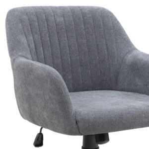 Καρέκλα γραφείου Alice Megapap υφασμάτινη χρώμα γκρι 61x61x80/90εκ.