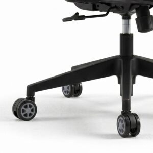 Ανταλλακτικά Ροδάκια Megapap για καρέκλες γραφείου σετ 5 τμχ χρώμα μαύρο - γκρι