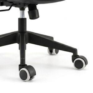 Ανταλλακτικά Ροδάκια Megapap για καρέκλες γραφείου σετ 5 τμχ χρώμα μαύρο - λευκό