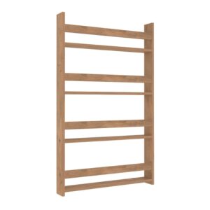 Επιτοίχια βιβλιοθήκη - ραφιέρα Montessori Megapap χρώμα pine oak 74x10x120εκ.