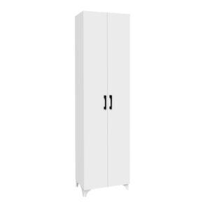 Ντουλάπα - Παπουτσοθήκη Lilly Megapap χρώμα λευκό 49x32x178εκ.