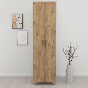 Ντουλάπα - Παπουτσοθήκη Lilly Megapap χρώμα pine oak 49x32x178εκ.