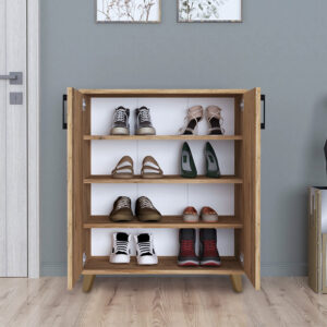 Ντουλάπι κουζίνας/μπάνιου - Παπουτσοθήκη Lilly Megapap χρώμα pine oak 72x32,5x88εκ.