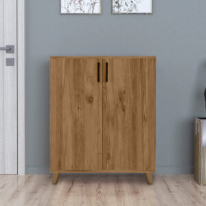 Ντουλάπι κουζίνας/μπάνιου - Παπουτσοθήκη Lilly Megapap χρώμα pine oak 72x32,5x88εκ.